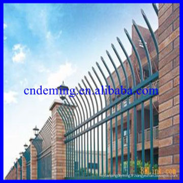 Nous offrons Green Palisade Fence Security Galvanized Safety Boundary Fence Gates &amp; Pales for Export